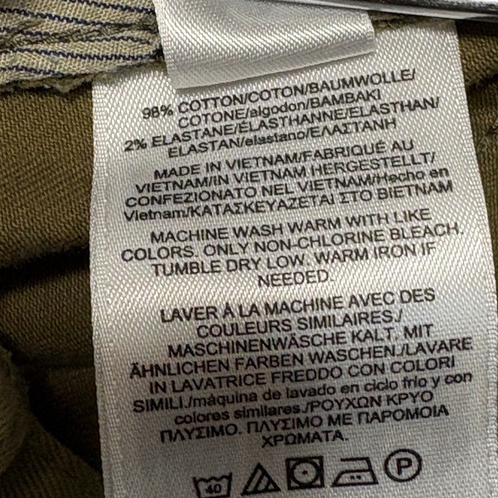 Brooks Brothers Slim Fit Khaki Tan 5-Pocket Stretch Pants Mens 38x30 - Picture 11 of 13